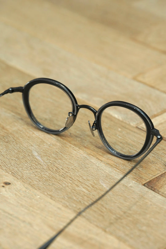 【YUICHI TOYAMA.】 U-159 V.Gertrud 01Black Yuichi Toyama - V. Gertrud (U-159) Eyeglasses | Specs Collective