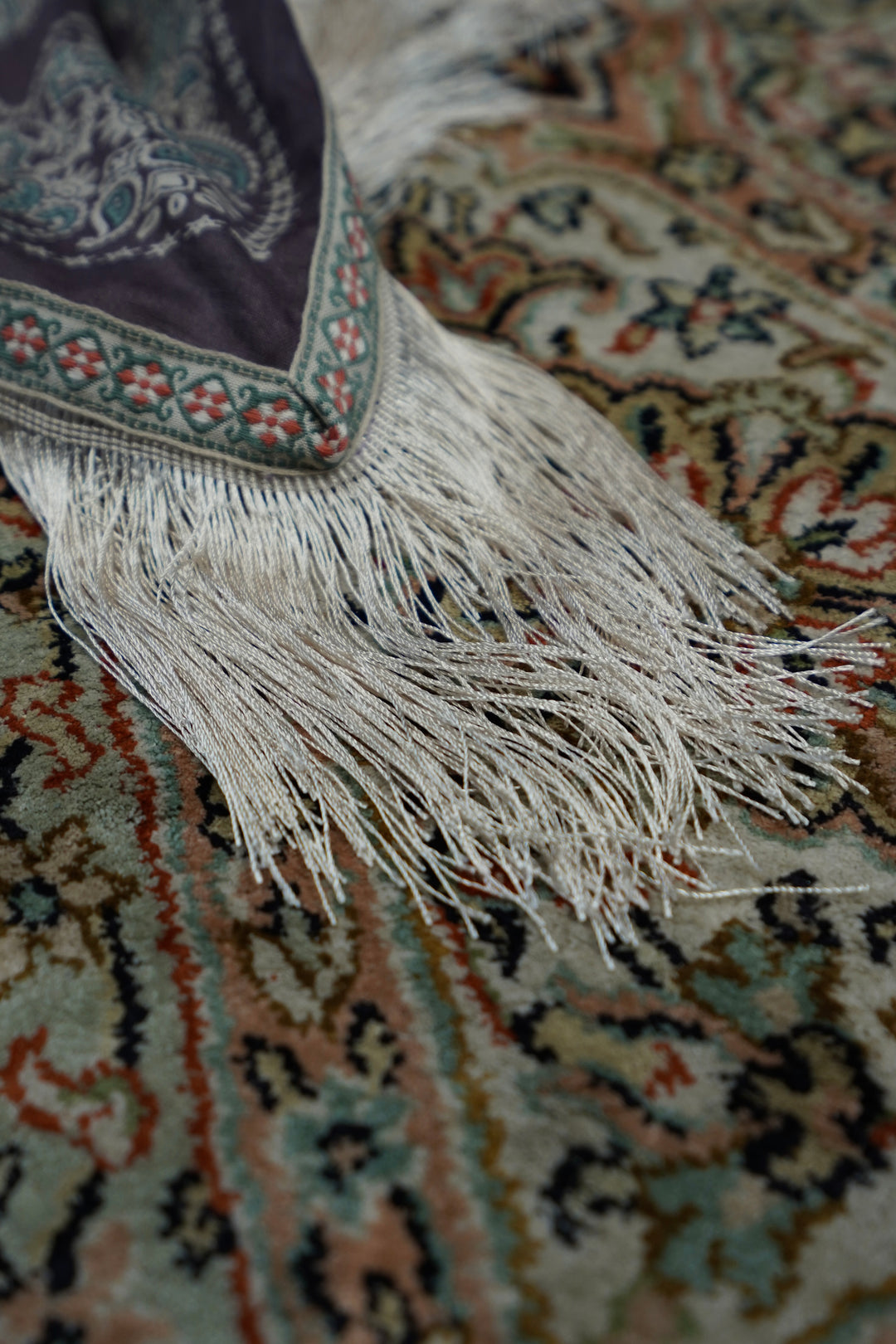 sugarhill バンダナ　25aw SUGARHILL(シュガーヒル)25AWのFRINGE BANDANA(PURPLE)(バンダナ)の