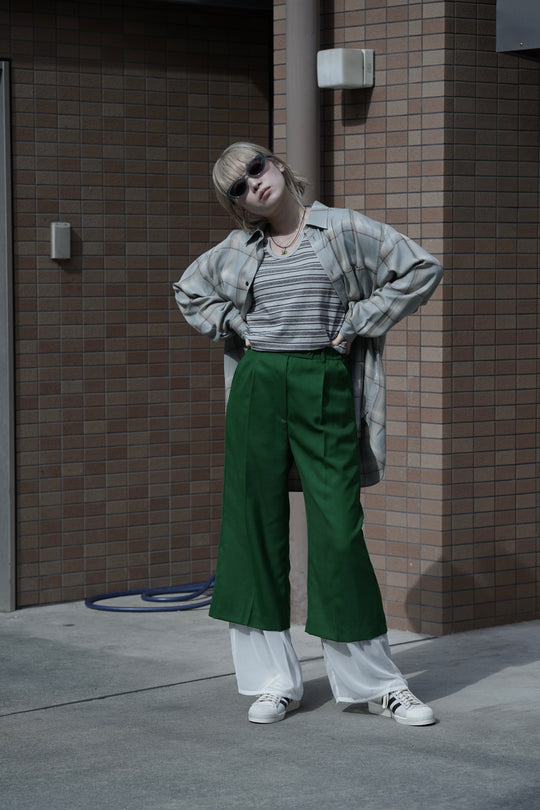 トップス SUGARHILL OMBRE PLAID SHIRTS LOOSE FIT SUGARHILL(シュガーヒル)2025SSのOMBRE PLAID SHIRTS LOOSE FIT(SMOKE