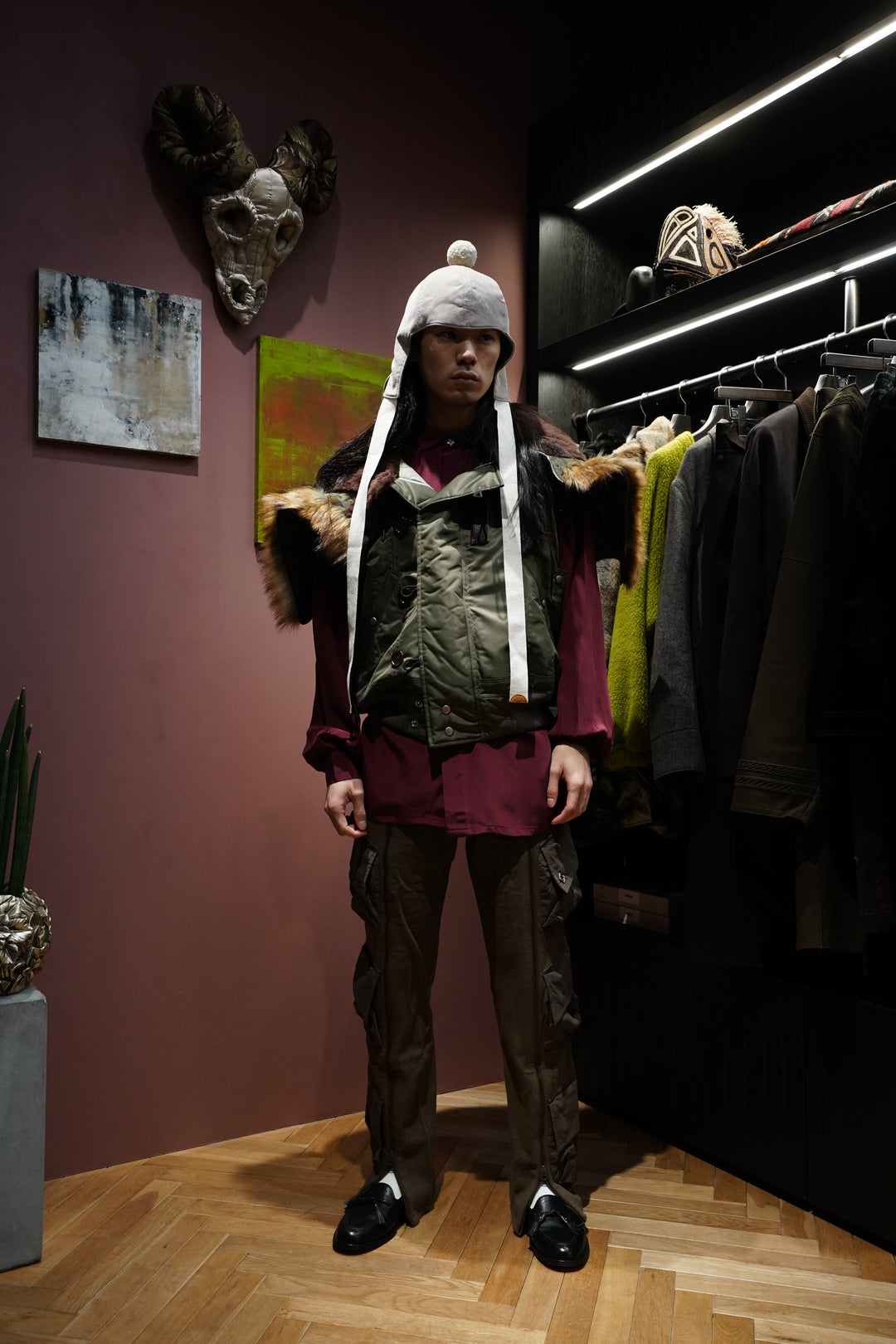 SUGARHILL(シュガーヒル) 2025SSのZIP N-2B(KHAKI)(フライト