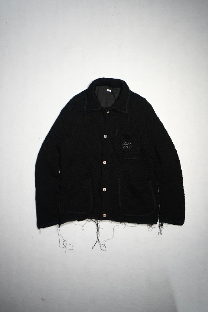 Fujimoto(フジモト)のBroken Knit Jacket(Black)(ジャケット)の通販