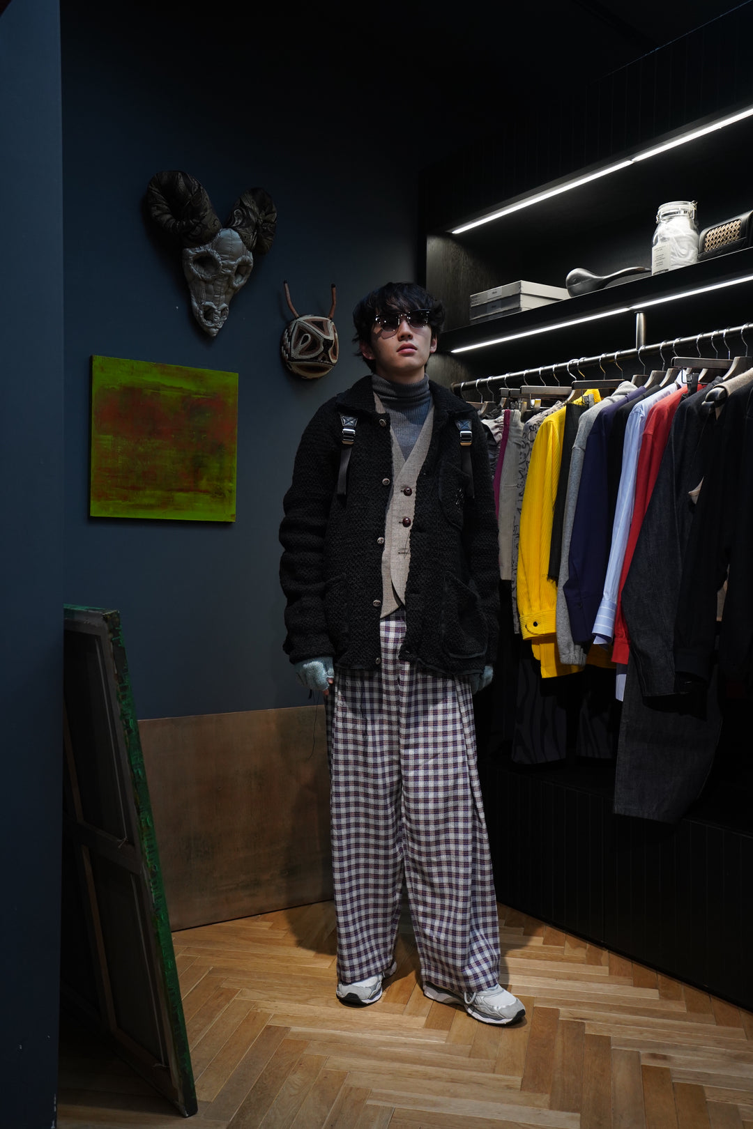 Fujimoto(フジモト)のBroken Knit Jacket(Black)(ジャケット)の通販