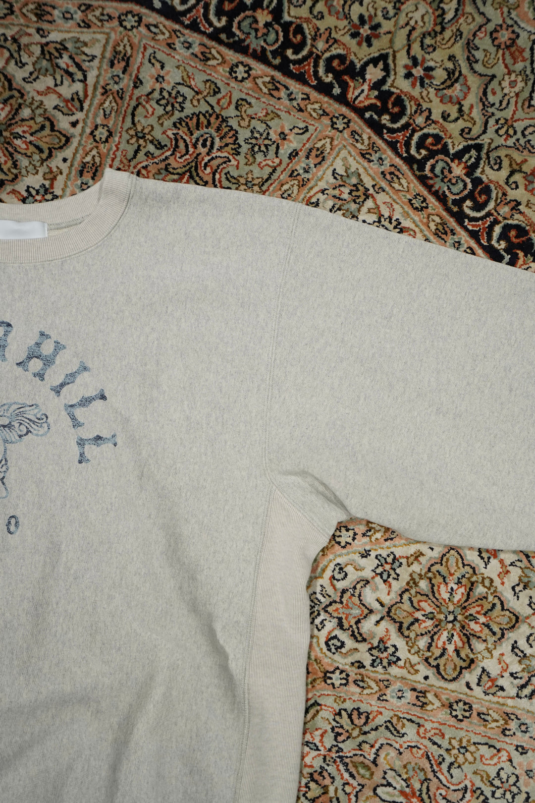 SUGARHILL(シュガーヒル)のLOGO PRINTED SWEATSHIRT(HEATHER GRAY