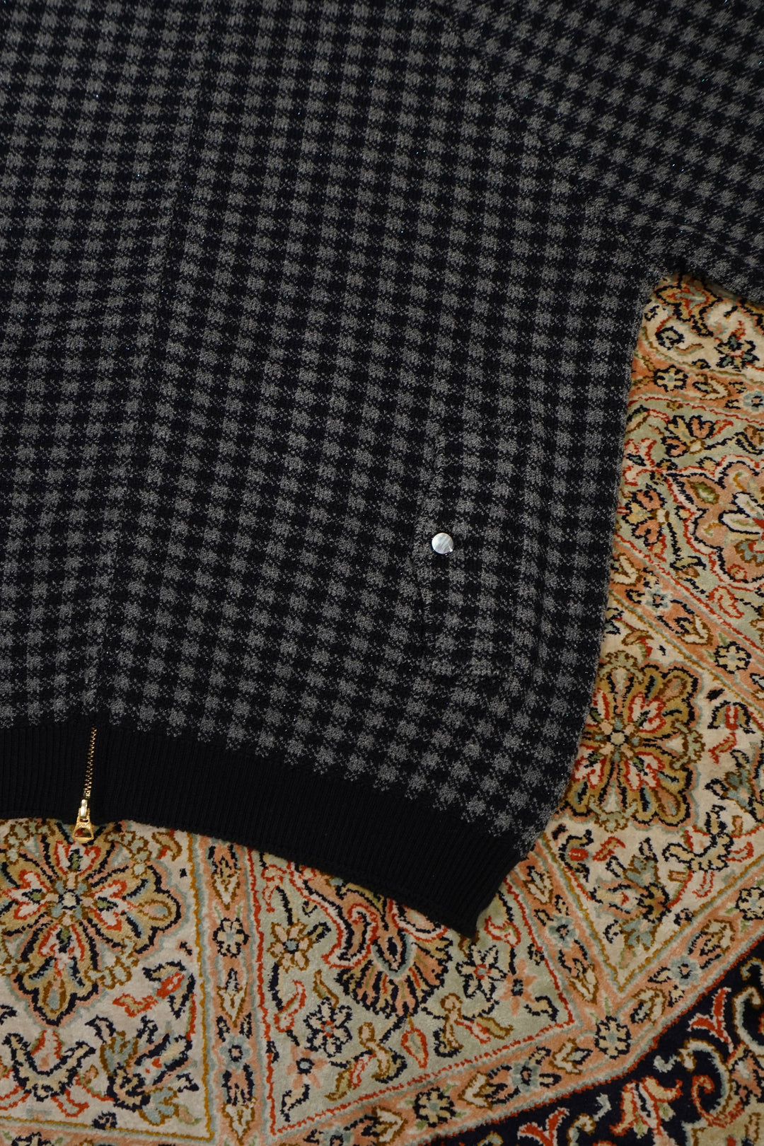 STEAF(スティーフ)のDRIVING KNIT BLOUSON(GLOW BLACK)(ニット)の通販