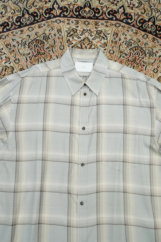 SUGARHILL(シュガーヒル)2025SSのOMBRE PLAID SHIRTS LOOSE FIT(SMOKE