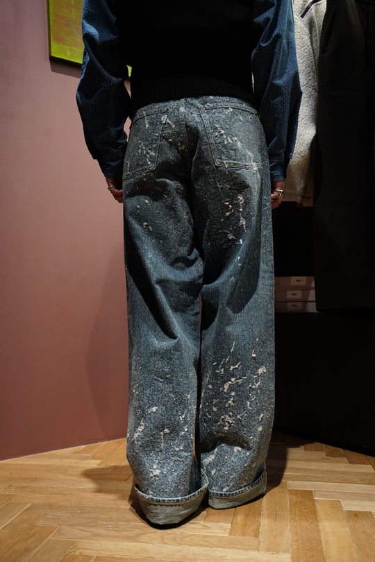 SUGARHILL(シュガーヒル)のMOLDED DENIM TROUSERS WIDE CUT(INDIGO