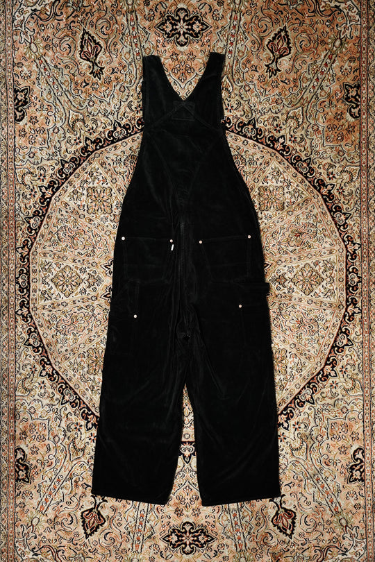 SUGARHILL(シュガーヒル)のCOURDUROY OVERALLS(BLACK)(オーバーオール
