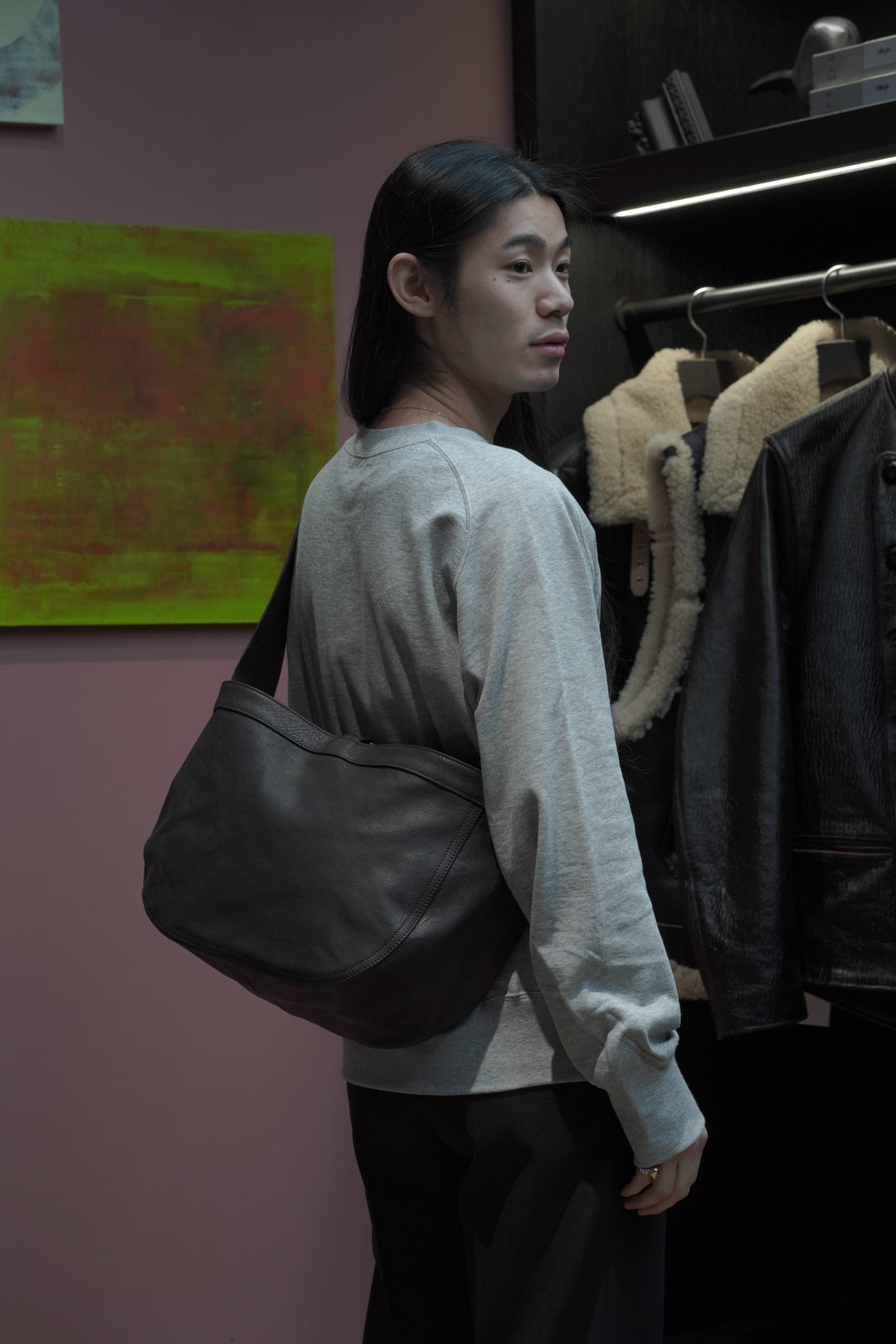 Taiga Takahashi(タイガタカハシ)2026SSのNEWSBOY BAG SMALL(BROWN
