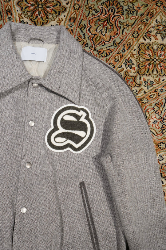 ジャケット・アウター SUGARHILL MELTON STADIUM JACKET(IVORY) SUGARHILL(シュガーヒル)のMELTON STADIUM JACKET(IVORY)(ジャケット