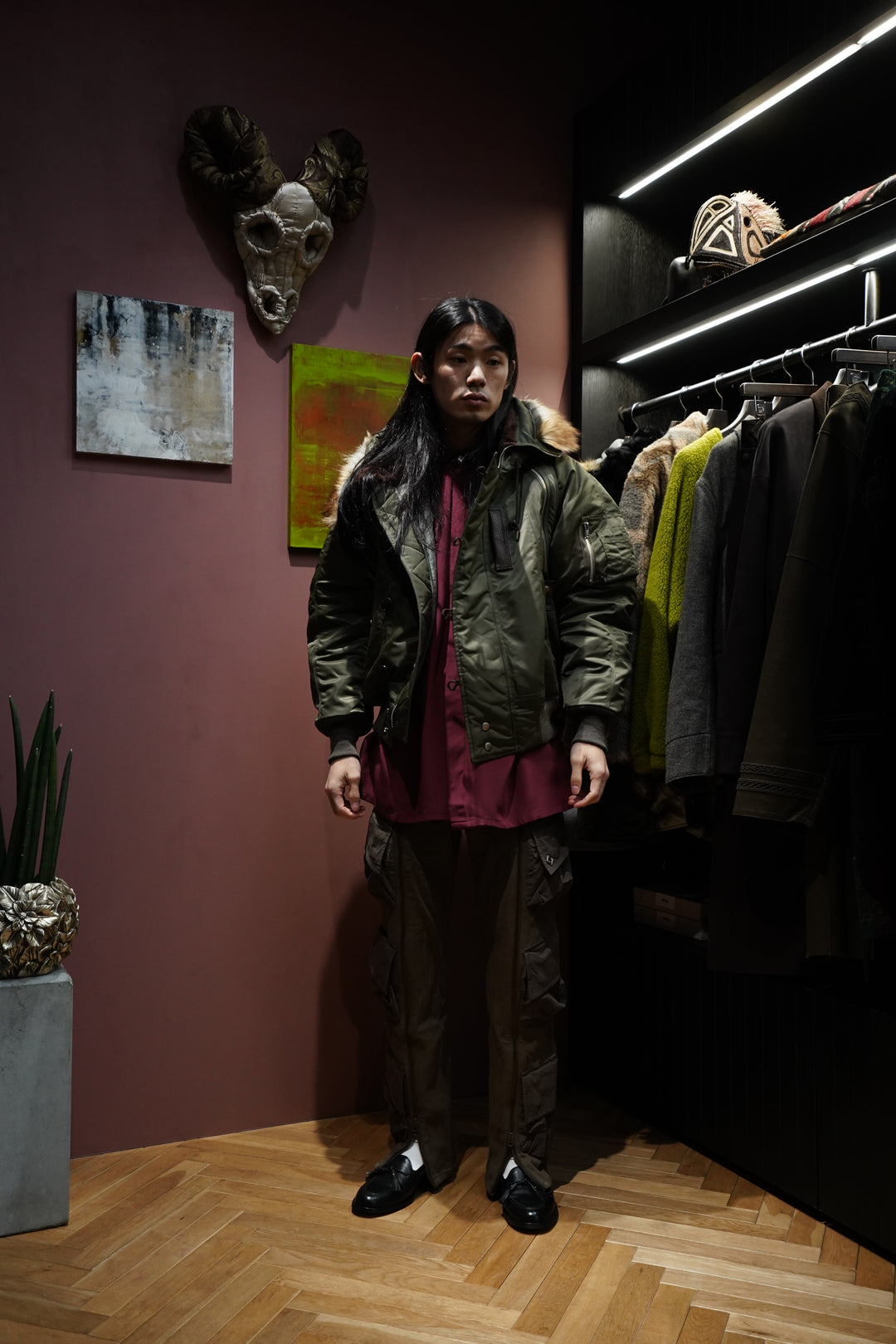 SUGARHILL(シュガーヒル) 2025SSのZIP N-2B(KHAKI)(フライト
