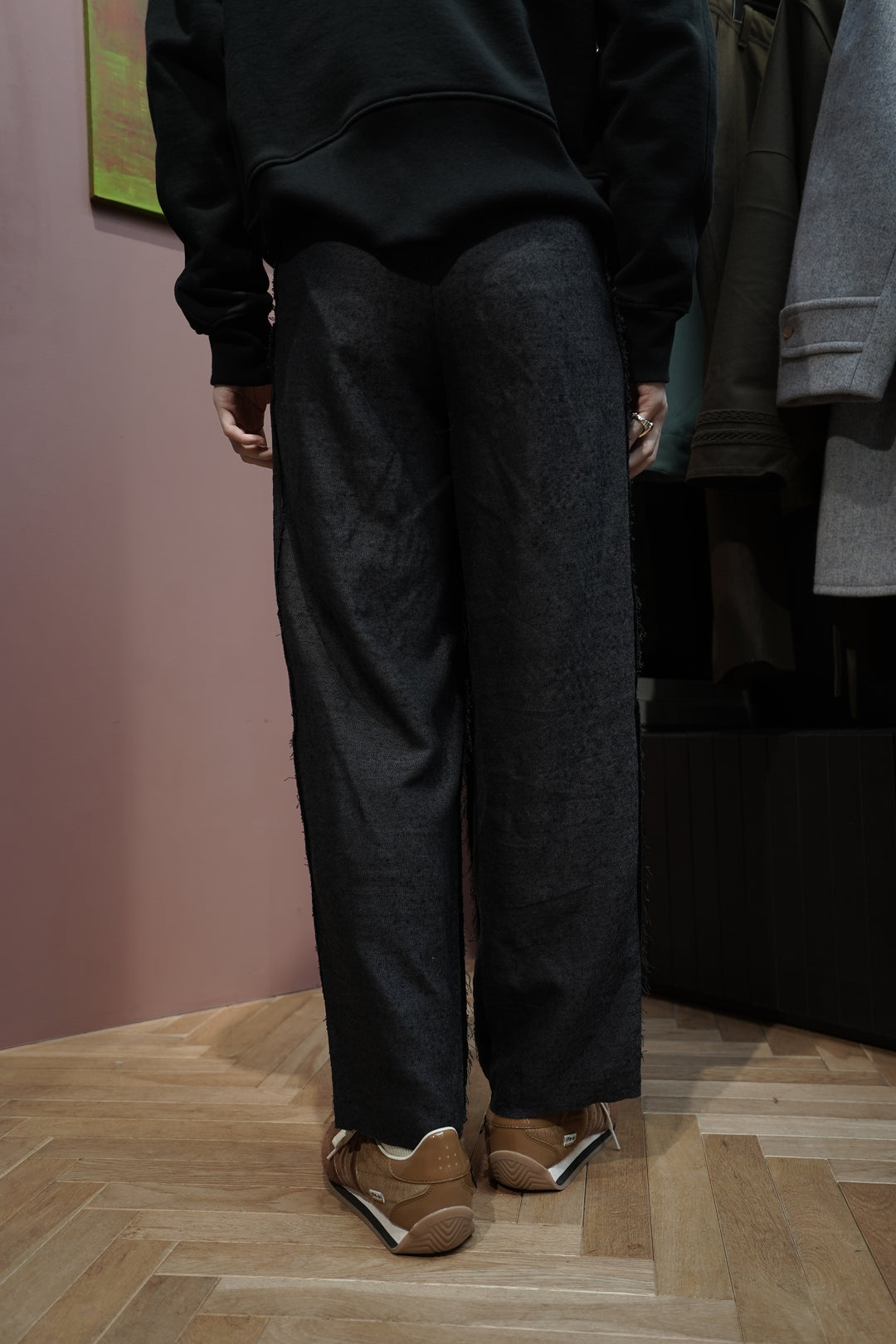 Urig(ウーリッヒ)のR.NEP SCHADEN 3TUCK PANTS(BLACK)(パンツ)の通販