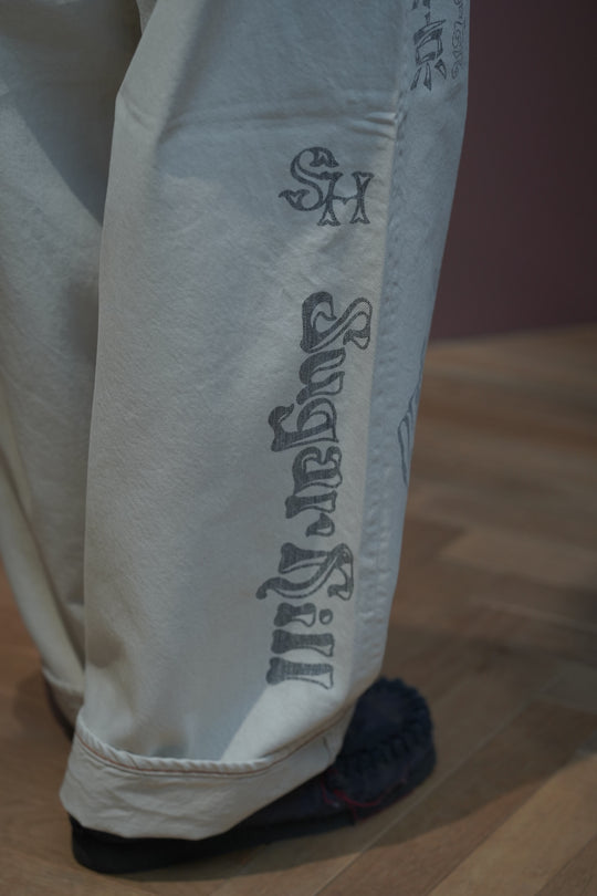 SUGARHILL(シュガーヒル)26SSのTATTOO FLASH PRINT MODERN DENIM WIDE
