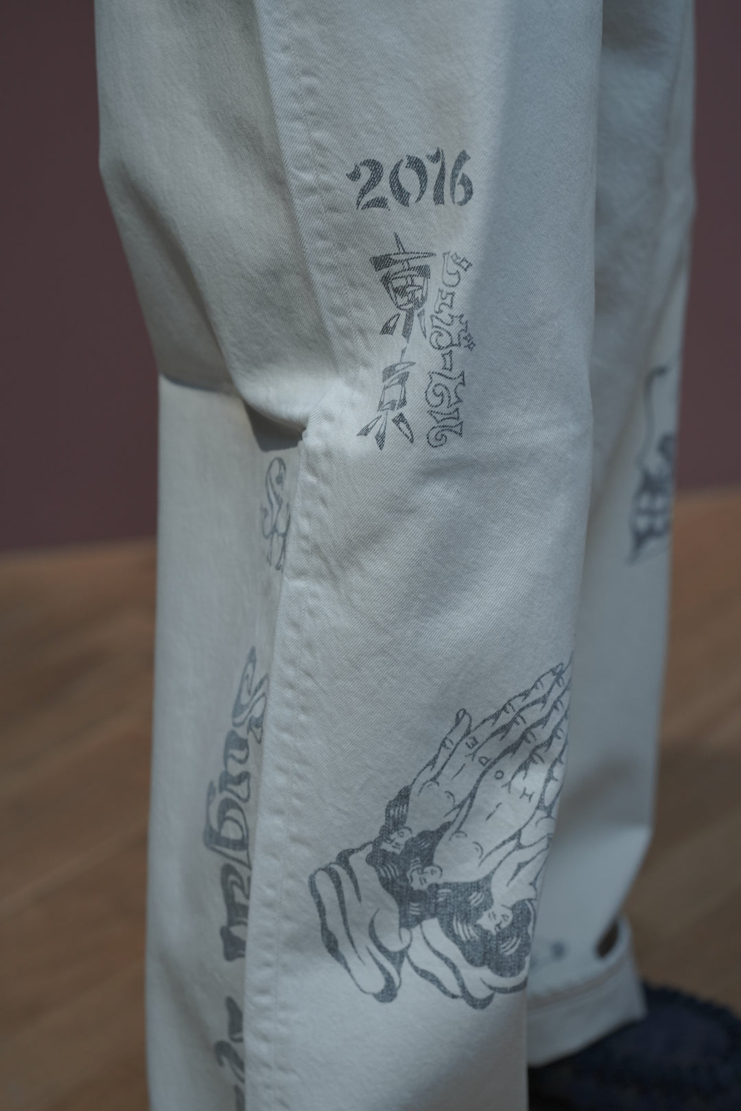 SUGARHILL(シュガーヒル)26SSのTATTOO FLASH PRINT MODERN DENIM WIDE