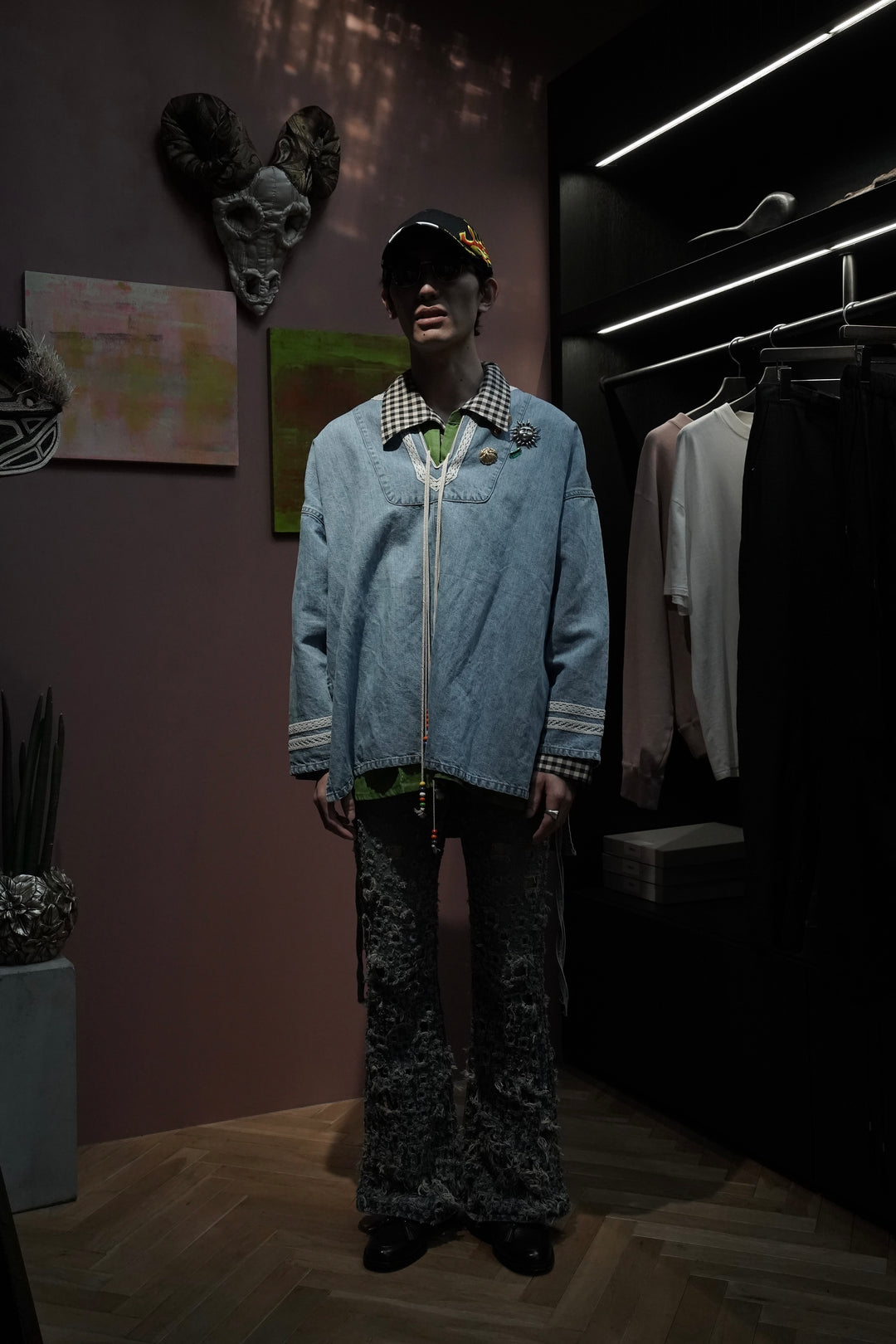 SARTO(サルト)のEMBROIDERY PULL OVER(INDIGO A)(トップス)の通販