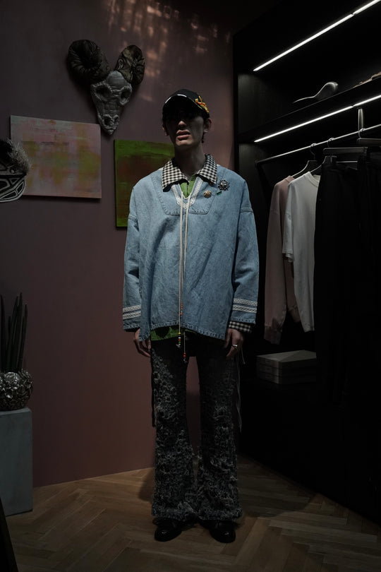 SARTO(サルト)のEMBROIDERY PULL OVER(INDIGO A)(トップス)の通販