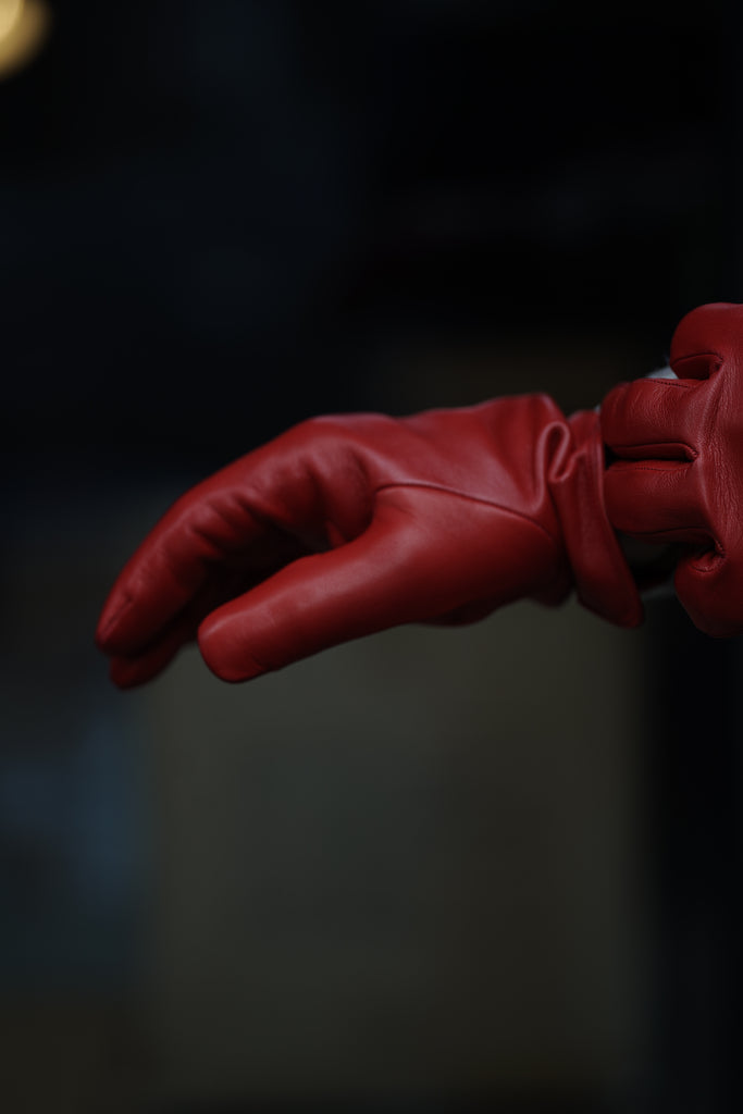 Omar Afridi(オマールアフリディ)25AWのCURVED GLOVES(RED)(グローブ