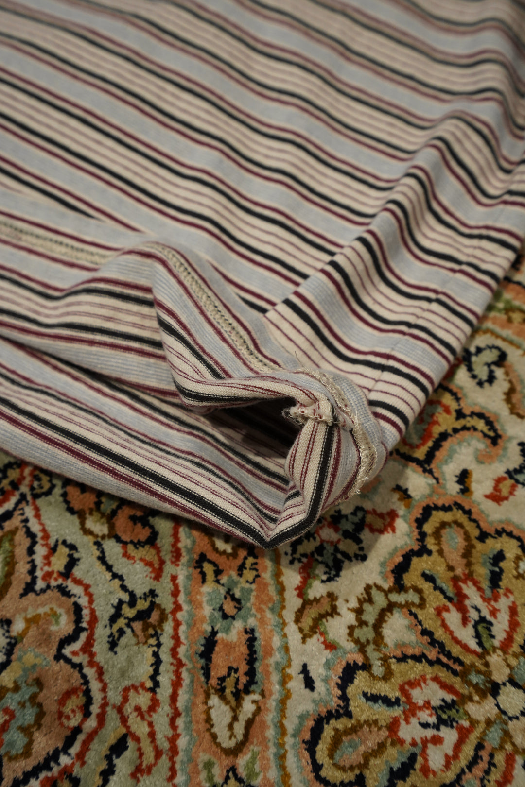 SUGARHILL(シュガーヒル)のSTRIPE LONG SLEEVE TEE(WINE STRIPE