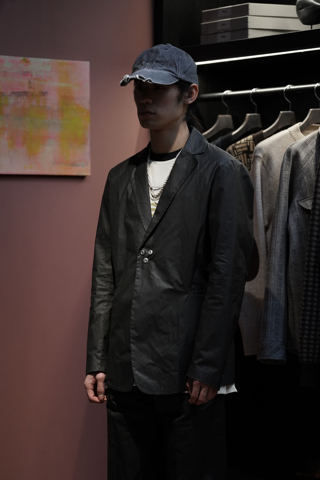 早割 旅行 Omar JACKET(BROWN TRES Afridi(オマールアフリディ)のCOATED ジャケット・アウター