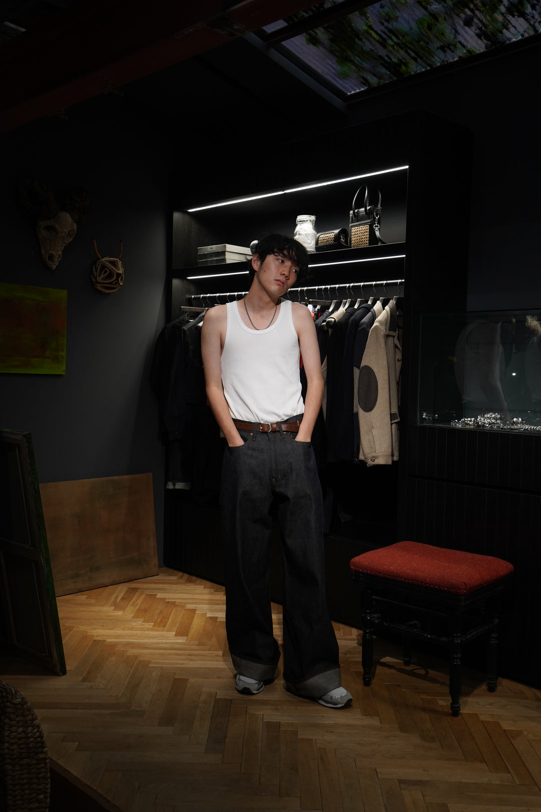 SUGARHILL(シュガーヒル)のFADEDMODERN DENIM WIDE TROUSERS