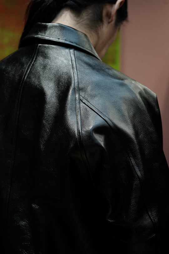 SUGARHILL(シュガーヒル)26SSのSHRINK BOMBER JACKET(BLACK SHRINK