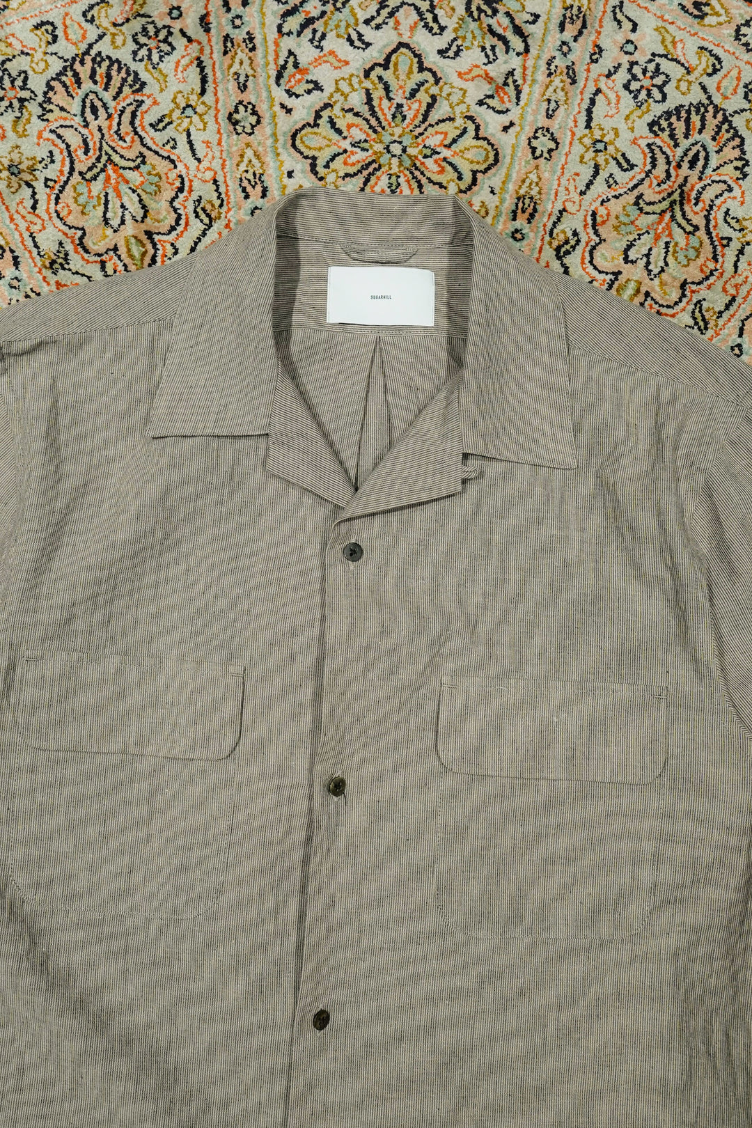 SUGARHILL(シュガーヒル)26HSのLINEN OPEN-COLLAR HALF SLEEVE SHIRT