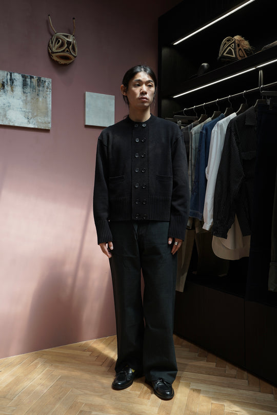 Taiga Takahashi(タイガタカハシ)のDB CARDIGAN(BLACK)(カーディガン