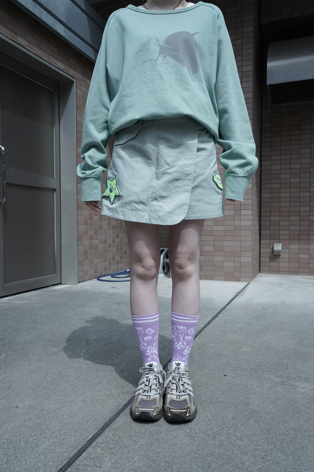 P.A.M スカート　perks and mini P.A.M.(Perks and Mini)(パム)2025SSのSOUVENIR MINI SKIRT