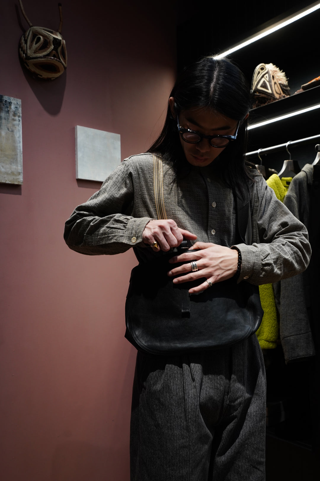Taiga Takahashi(T.T) タイガタカハシ Newsboy Bag Small Lot.018
