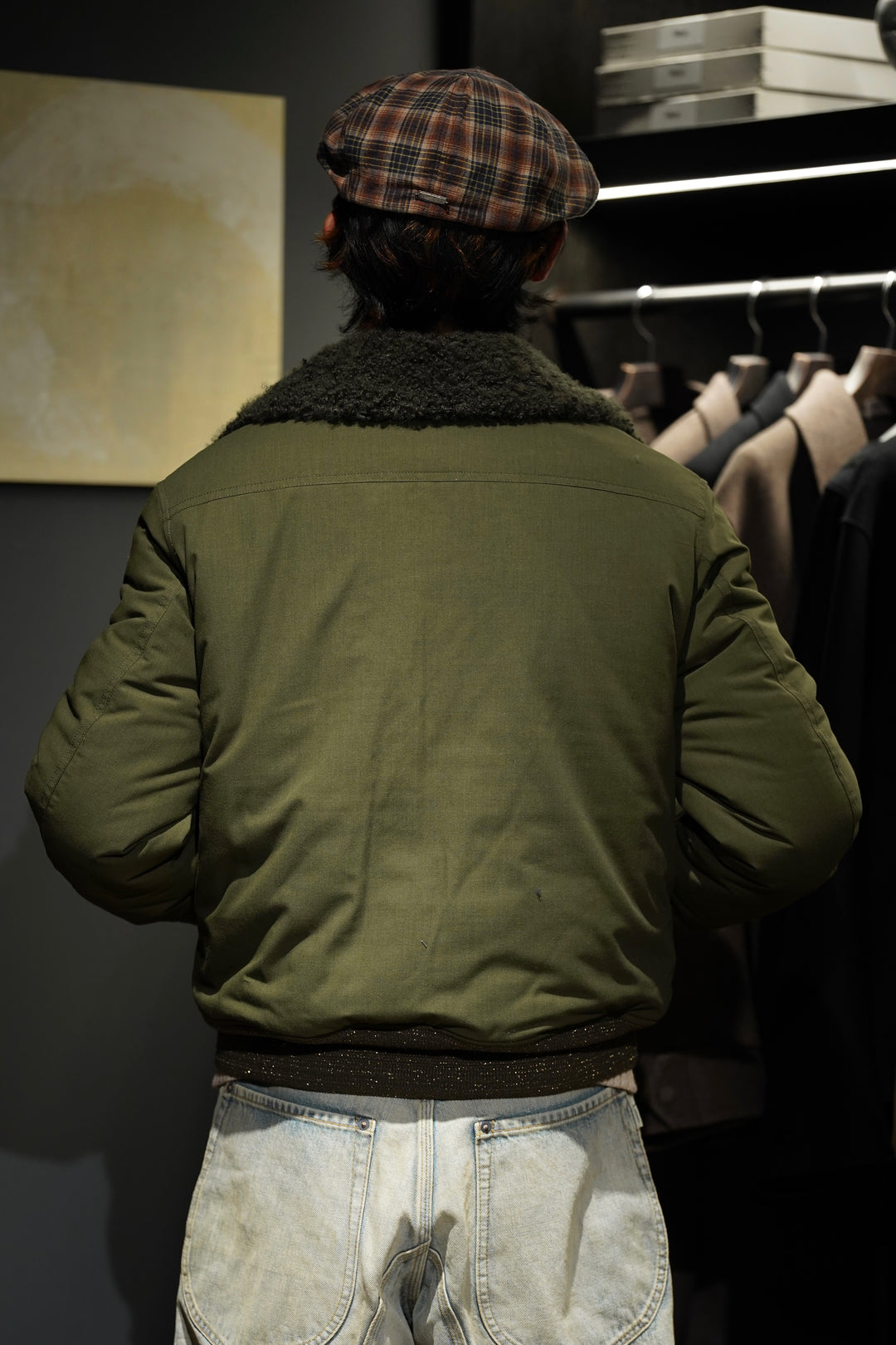 steaf （スティーフ） ジャケット STEAF(スティーフ)のGLEAM FLIGHT JACKET(EARTH GREEN)(ジャケット)の