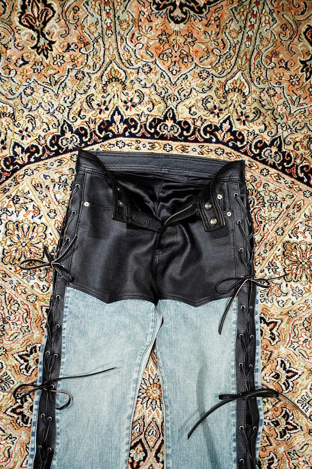 SUGARHILL(シュガーヒル) 2025SSのSTRATUM LEATHER PANTS (BLACK 