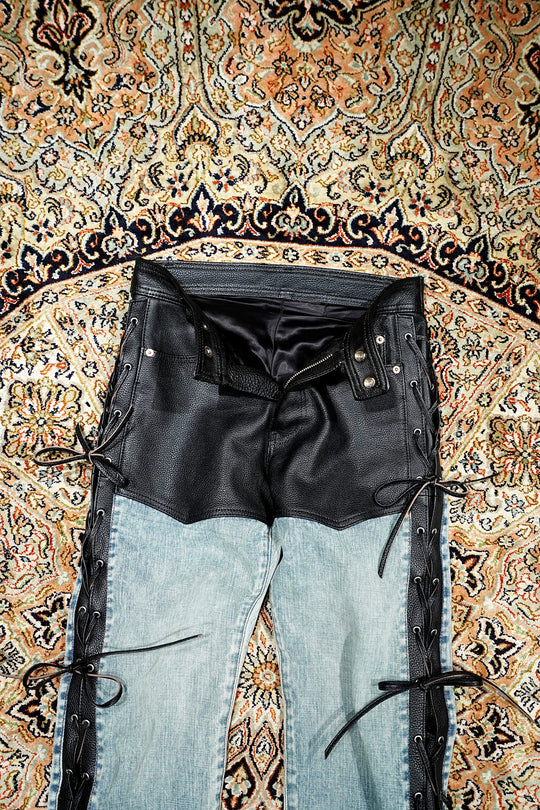 SUGARHILL(シュガーヒル) 2025SSのSTRATUM LEATHER PANTS (BLACK