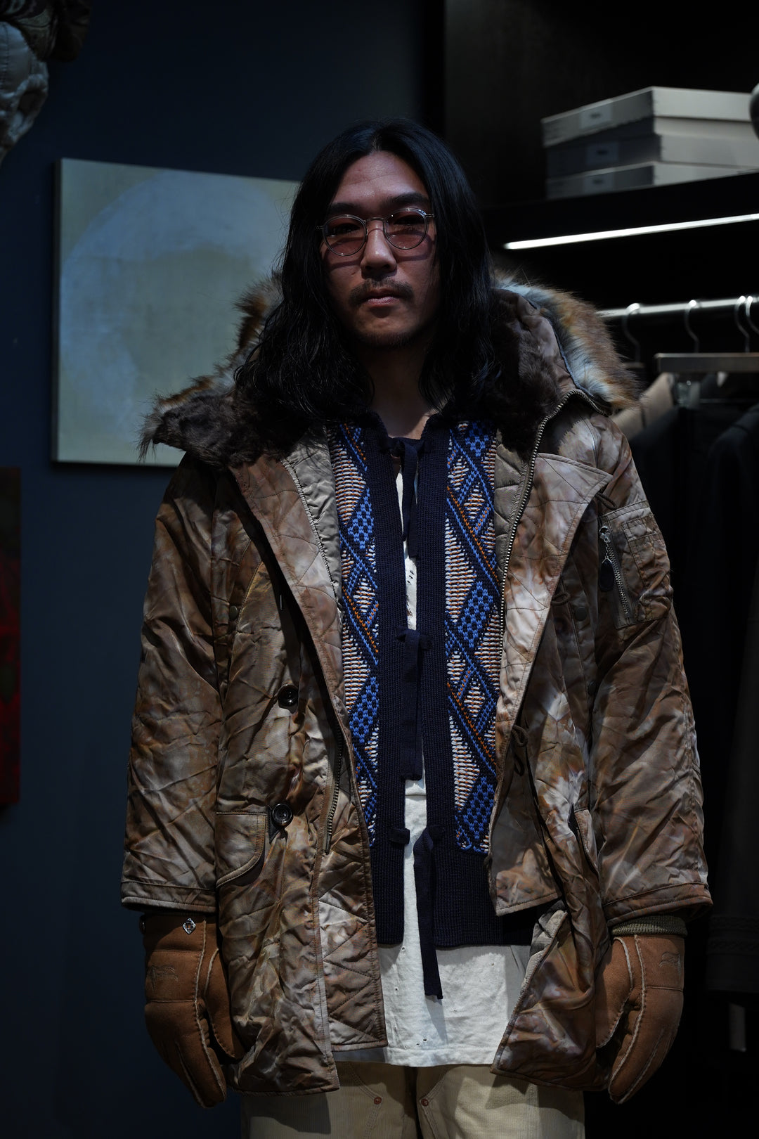 SUGARHILL（シュガーヒル）のPOUR CAMO N3-B(SAND BROWN)(コート)の