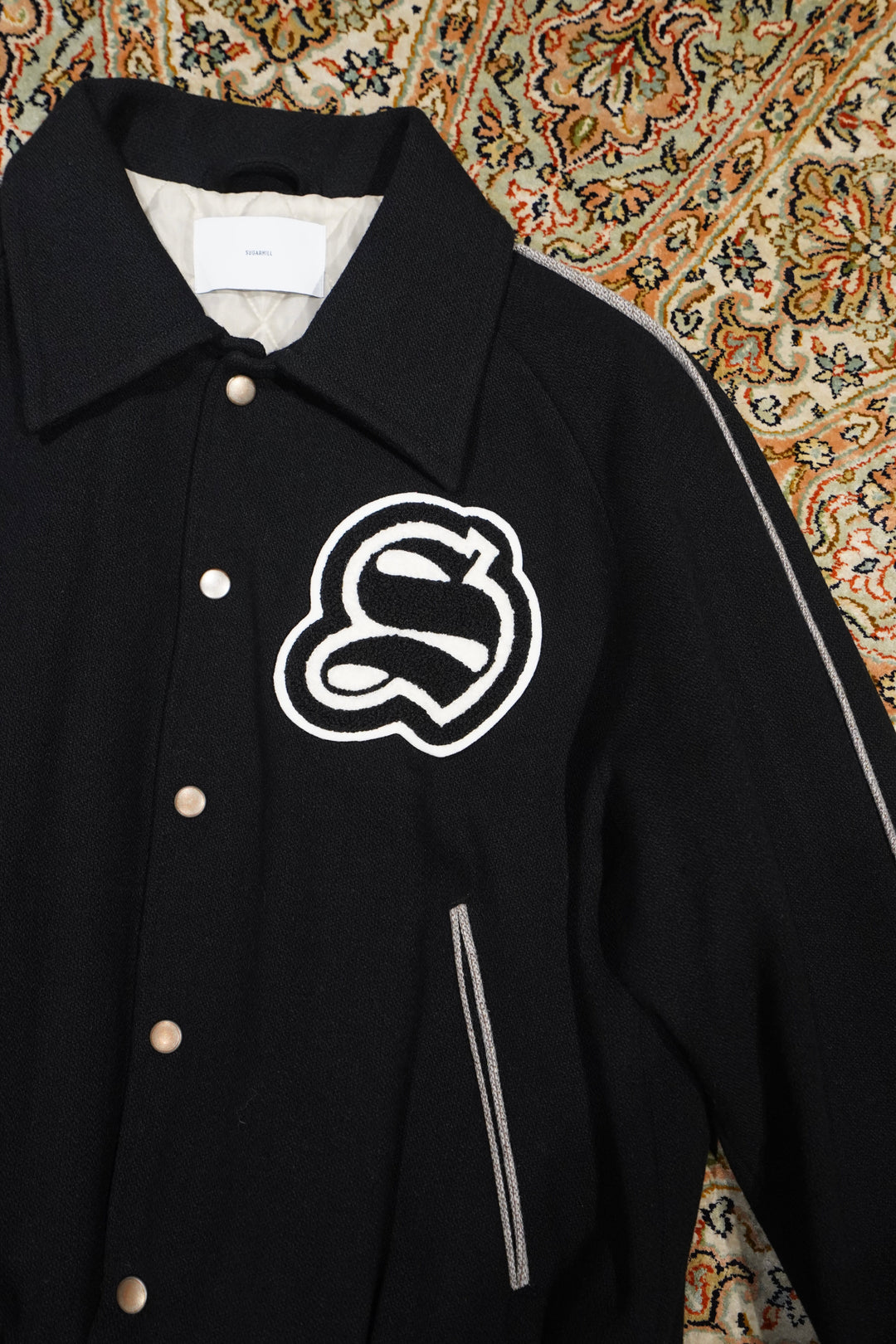 ジャケット・アウター SUGARHILL MELTON STADIUM JACKET(BLACK) WOOL MELTON STADIUM JACKET – SUGARHILL TOKYO