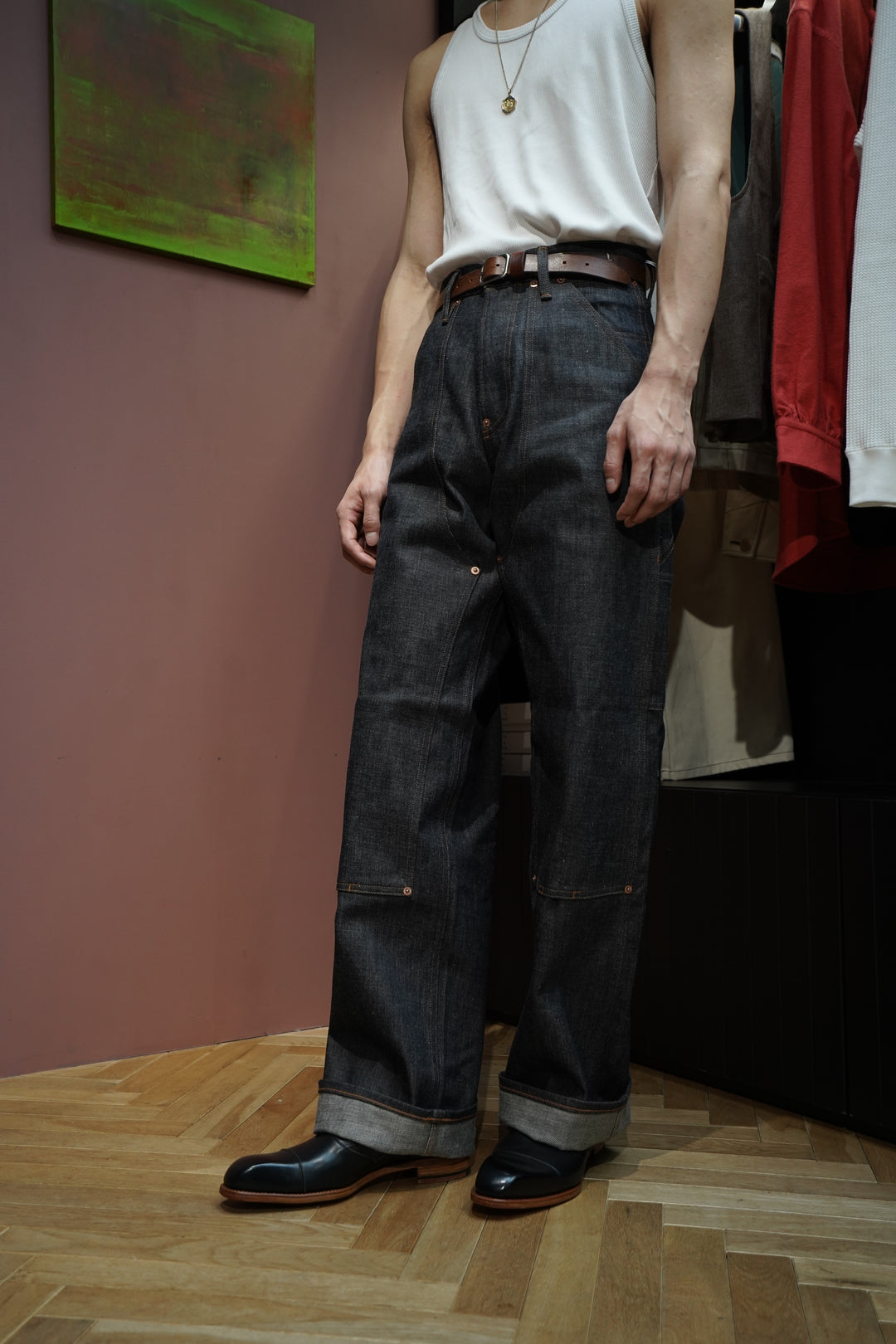 SUGARHILL(シュガーヒル)のPAINTER DOUBLE KNEE DENIM TROUSERS(RIGID