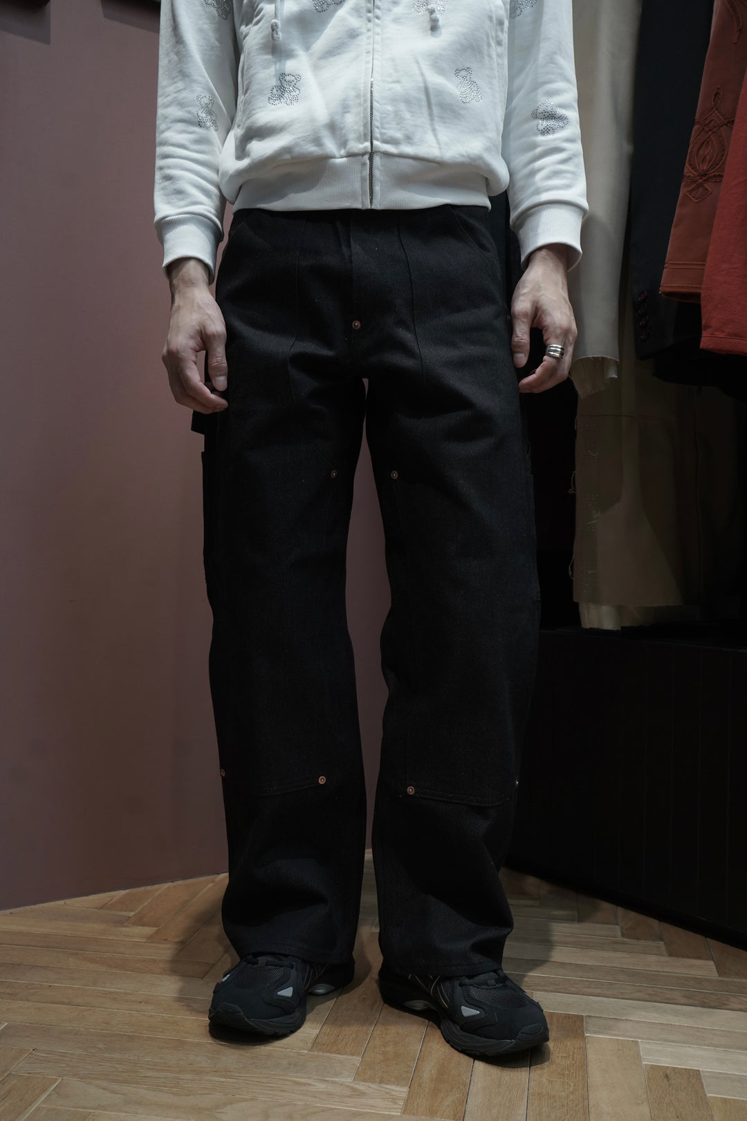 SUGARHILL(シュガーヒル)25AWのTWISTED HEATHER DENIM PANTS DOUBLE
