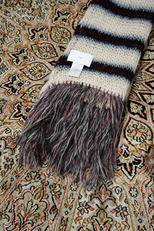 SUGARHILL MOHAIR STRIPE MUFFLER モヘア マフラー SUGARHILL(シュガーヒル)のMOHAIR STRIPE MUFFLER MINT STRIPEの通販