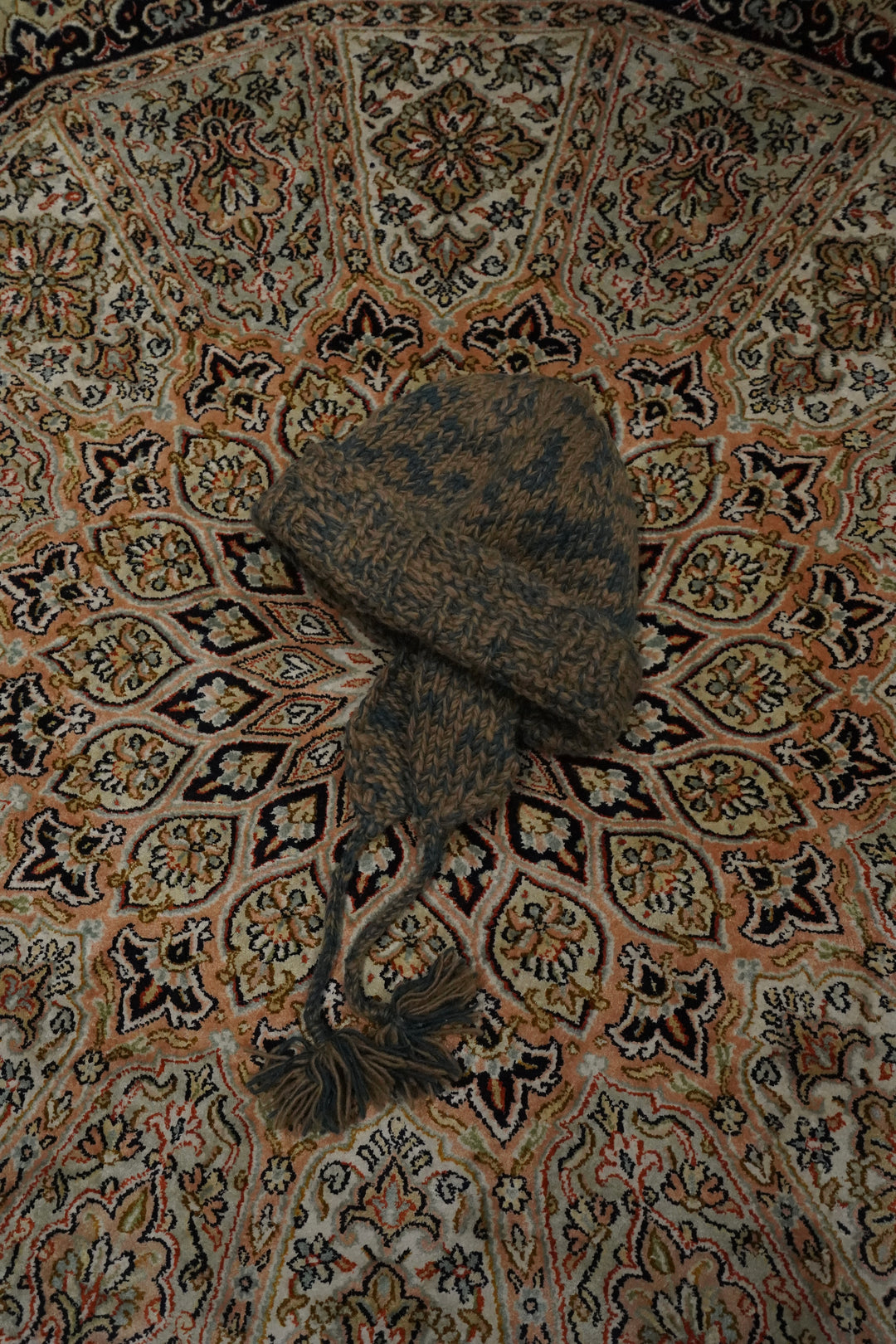 帽子 STEAF SYMBIOSIS HAND KNITCAP 24AW STEAF・SYMBIOSIS HAND KNIT CAP(ASPHALT BLACK) / browniegift