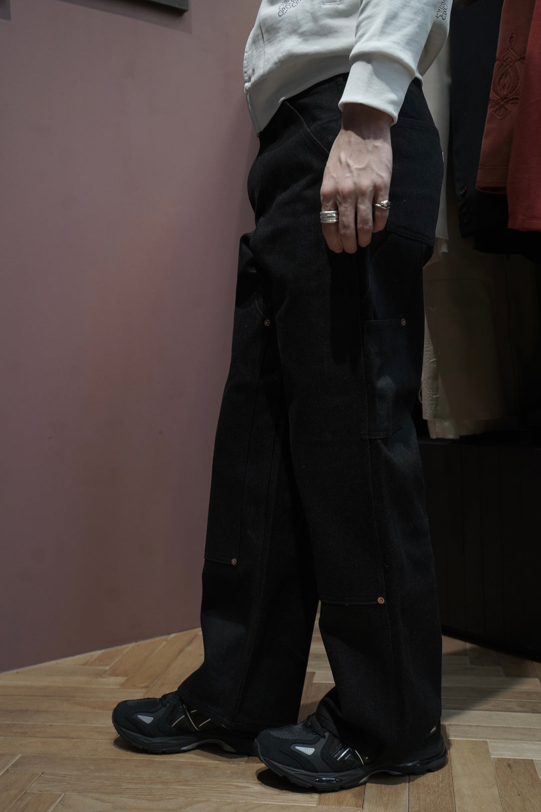SUGARHILL(シュガーヒル)25AWのTWISTED HEATHER DENIM PANTS DOUBLE