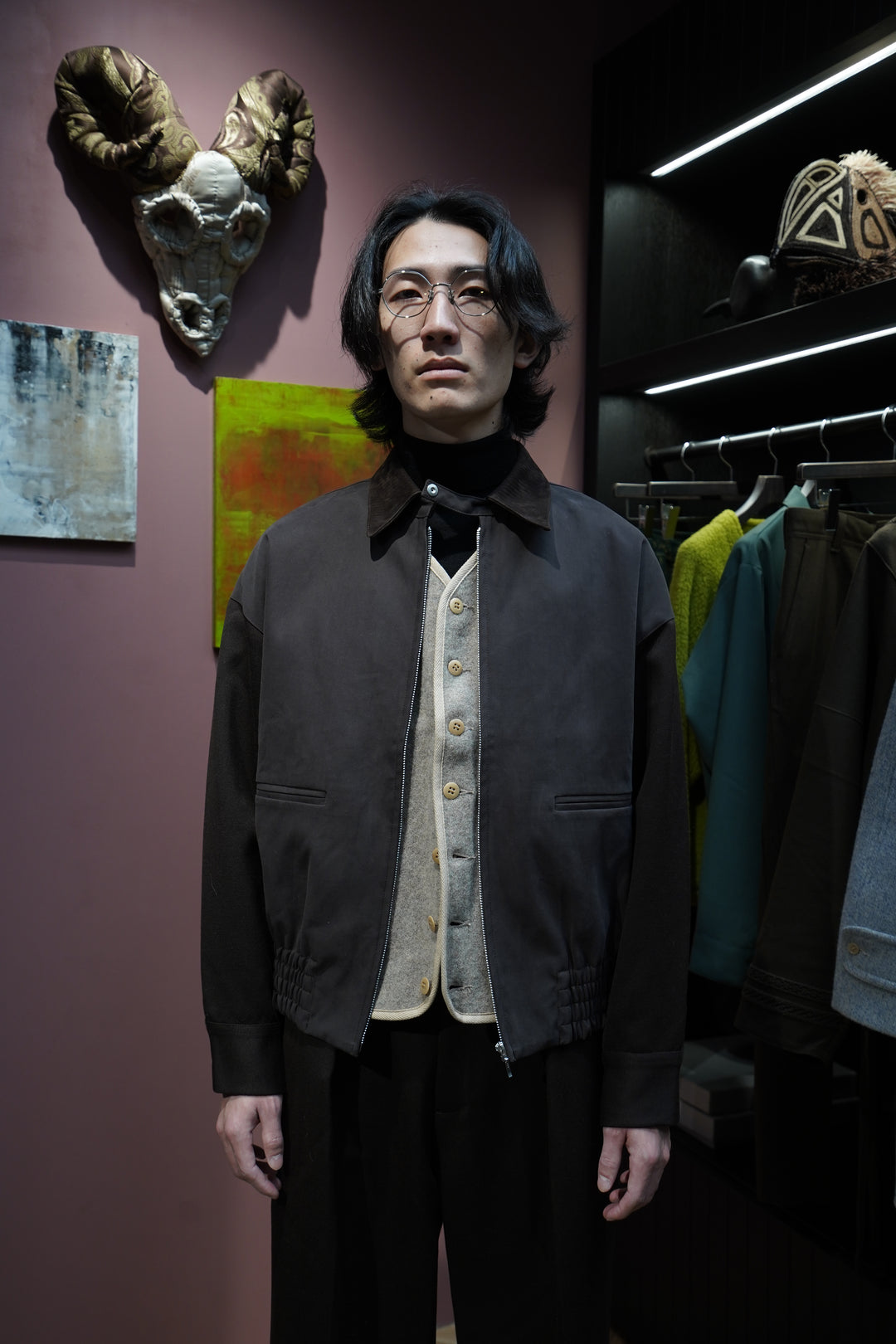 ジャケット・アウター Omar afridi Noto blouson Omar Afridi オマールアフリディ / NOTO BLOUSON / INSIDE MY