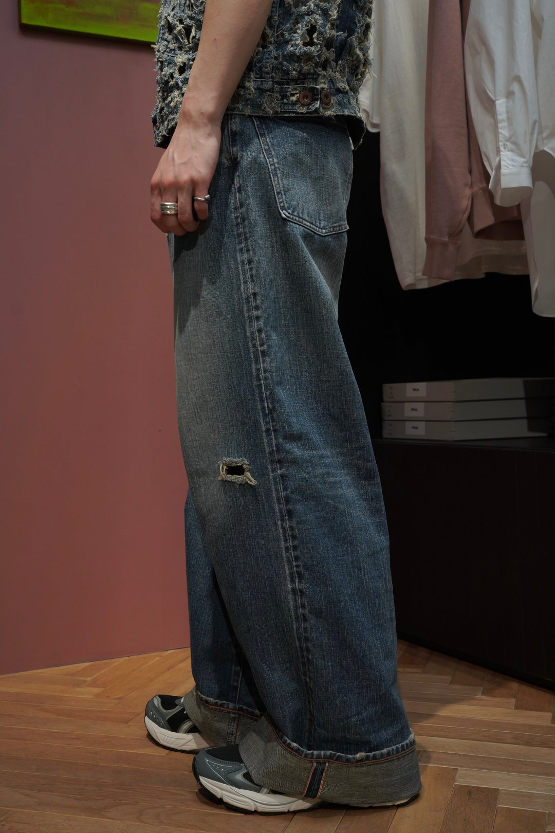 SUGARHILL(シュガーヒル)のFADED MODERN DENIM WIDE TROUSERS