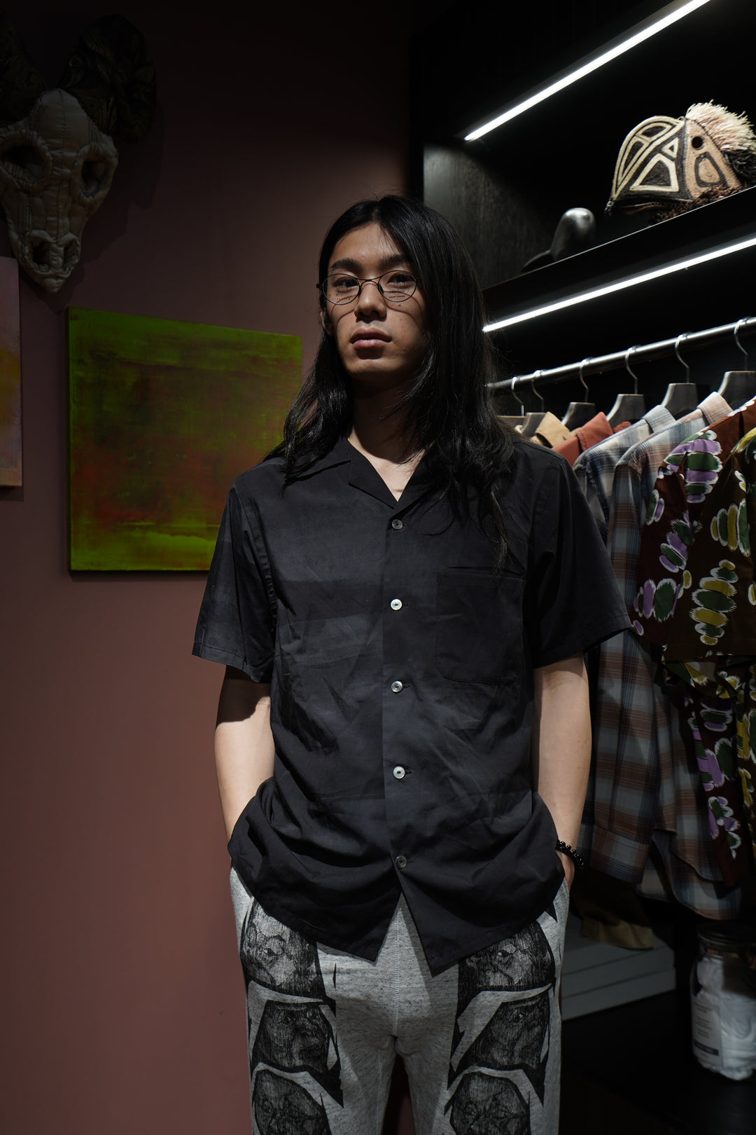 taiga takahashi T.T Lot.113 開襟シャツ 24SS taiga takahashi T.T Lot.113 開襟シャツ 24SS
