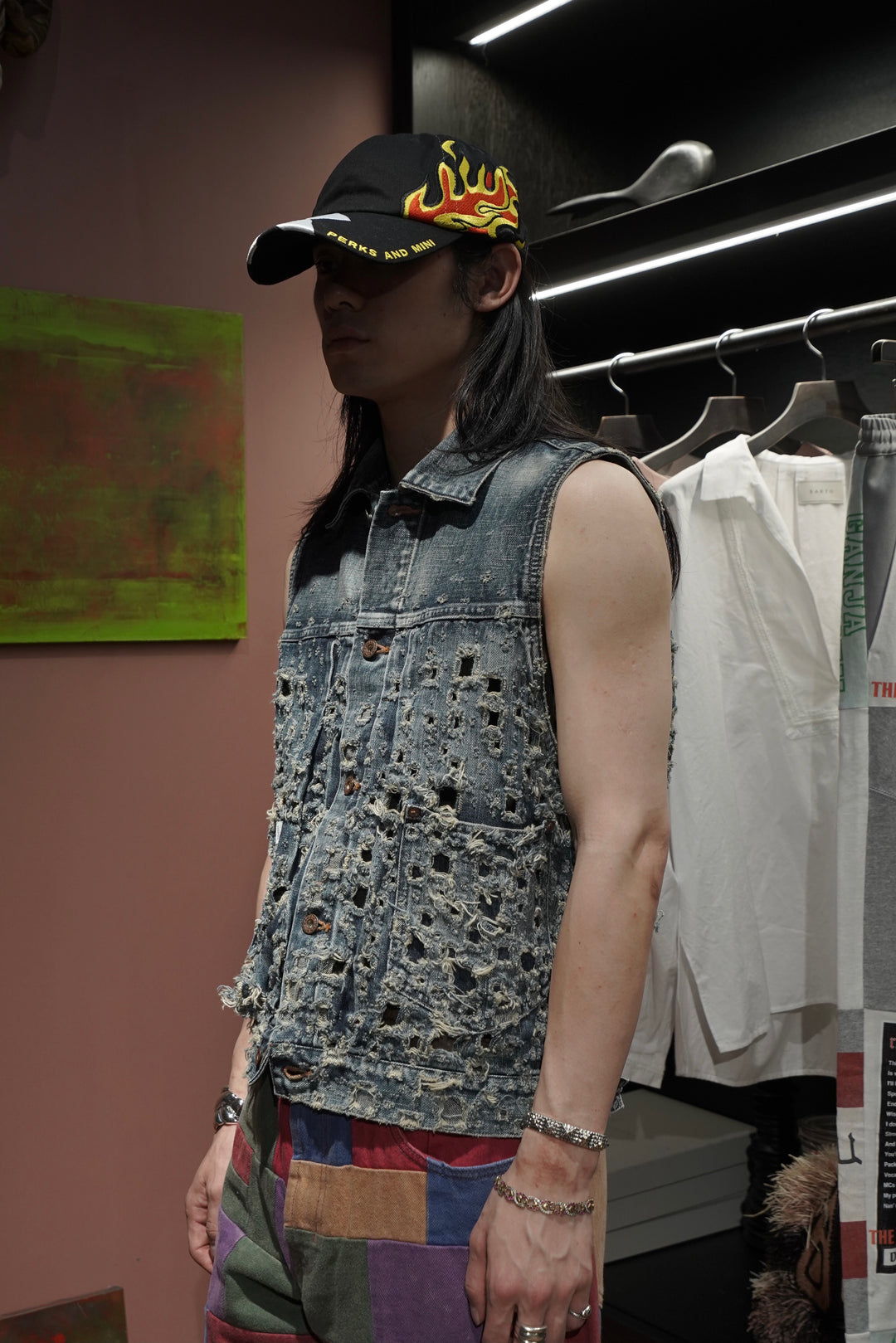 SUGARHILL(シュガーヒル)のCRASHED MODERN DENIM VEST(FADED