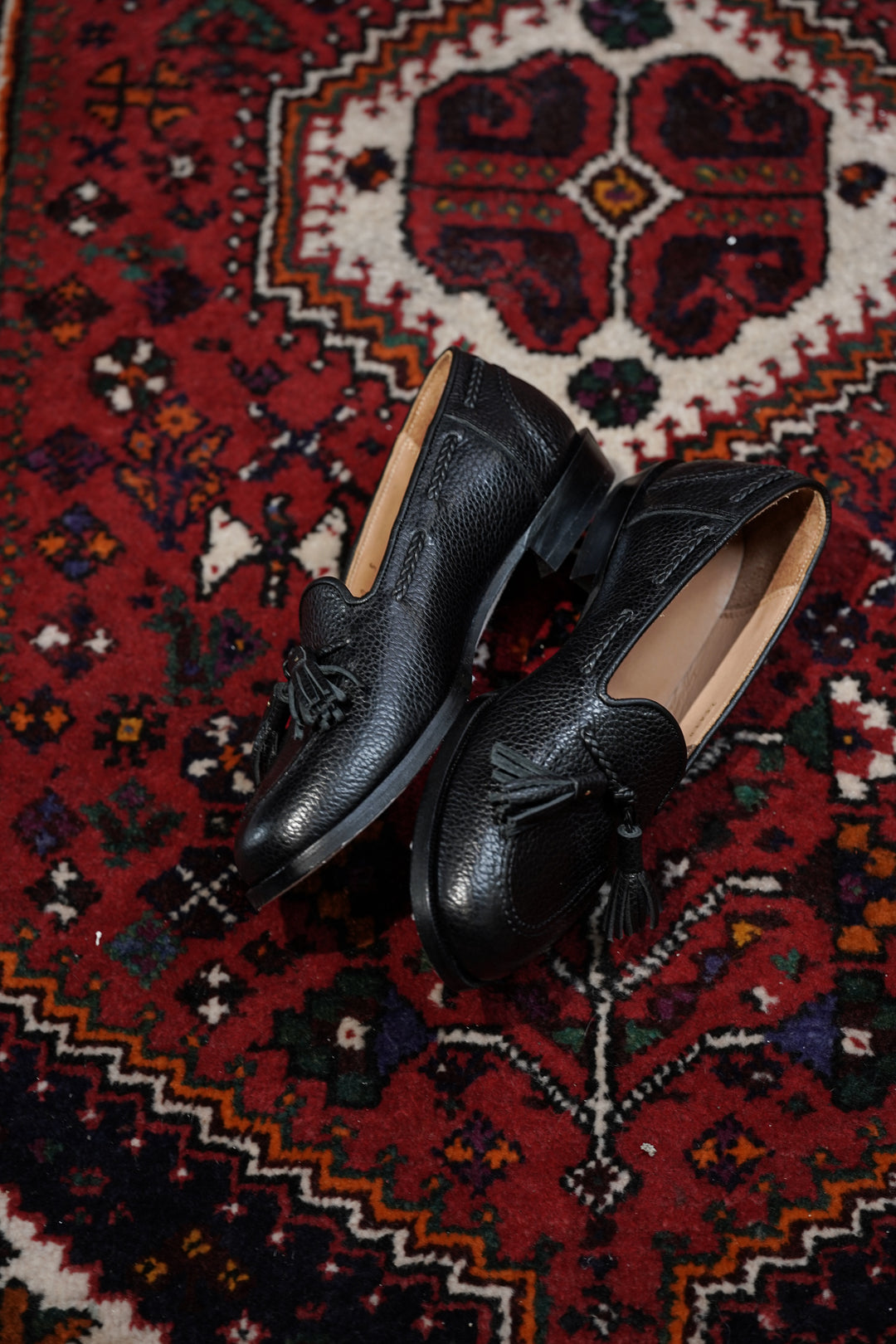 SUGARHILL(シュガーヒル)のLEATHER RACE LOAFER SHOES(BLACK)(靴)の