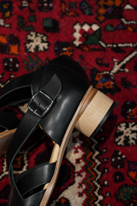 sasquatchfabrix / サスクワァッチファブリックス レザーサンダル Sasquatchfabrix.(サスクワァッチファブリックス)のGHURKA SHOES(BLACK