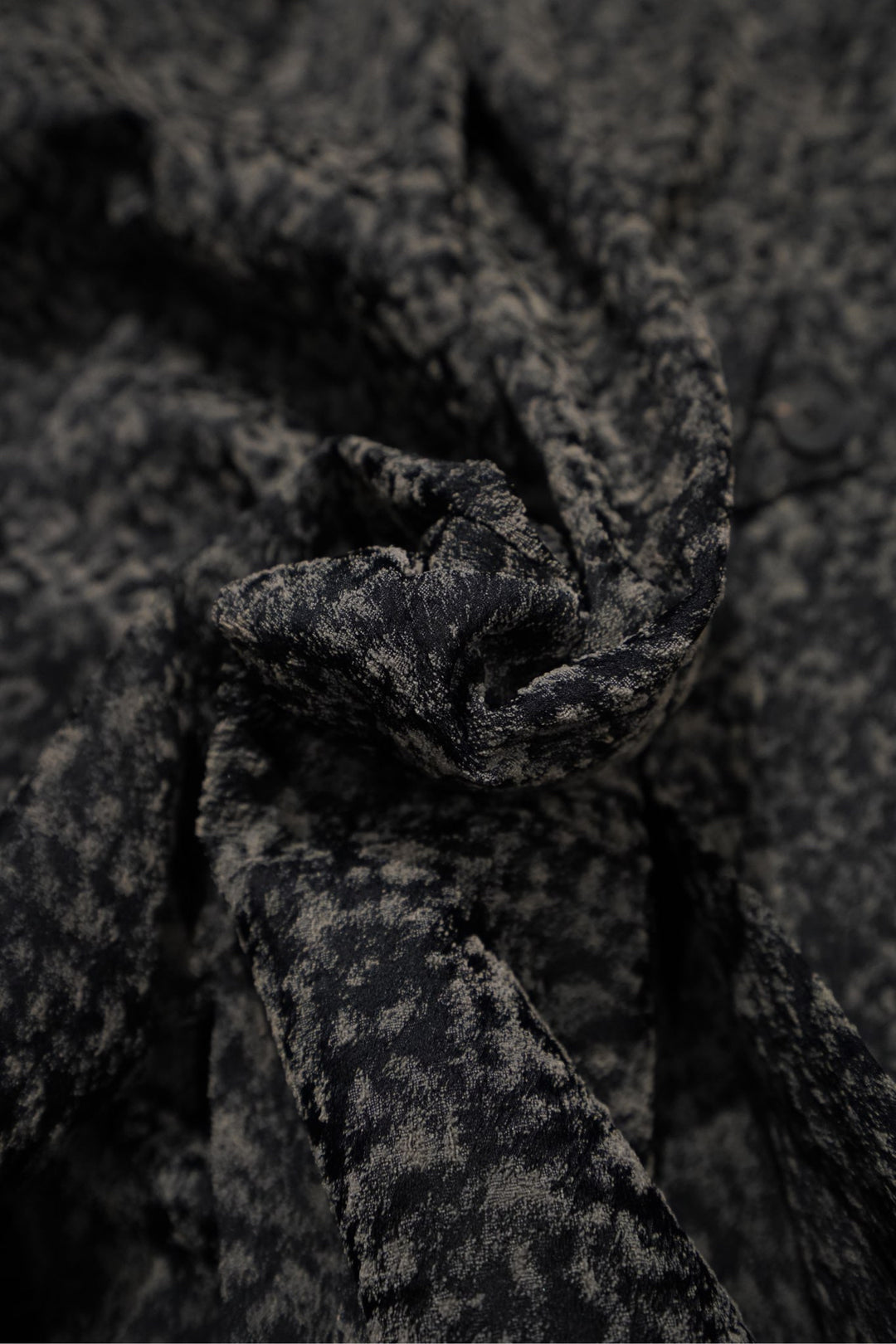 SUGARHILL(シュガーヒル)のURETHANE JACQUARD TRENCH COAT(BLACK&WHITE