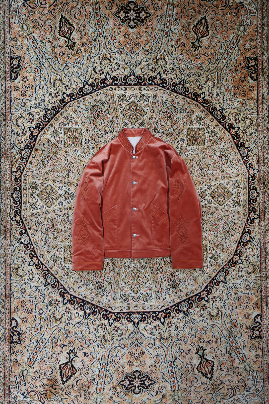 SARTO(サルト)のCOTTON VELVET BLOUSON(SALMON)(ブルゾン)の通販 SARTO(サルト)のCOTTON VELVET BLOUSON(SALMON)(ブルゾン)の通販