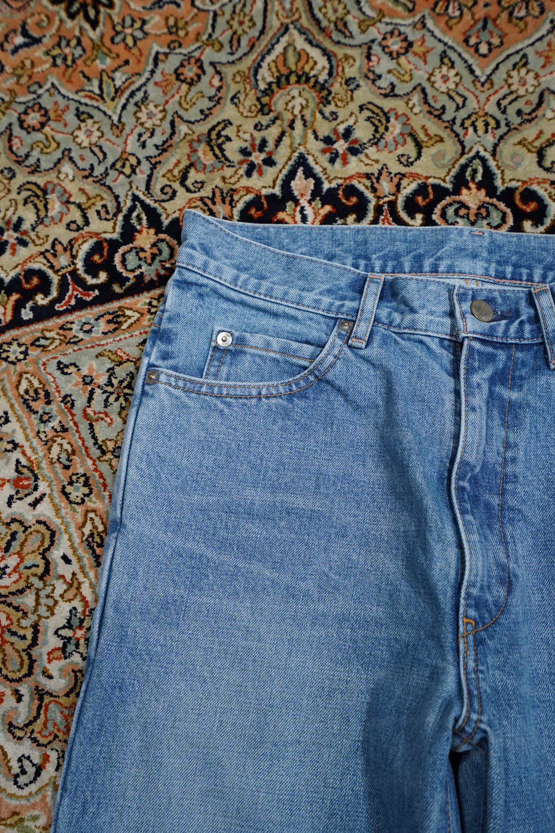 Allege.(アレッジ)のGradation Semi Flare Denim PT(BLUE)(デニム 