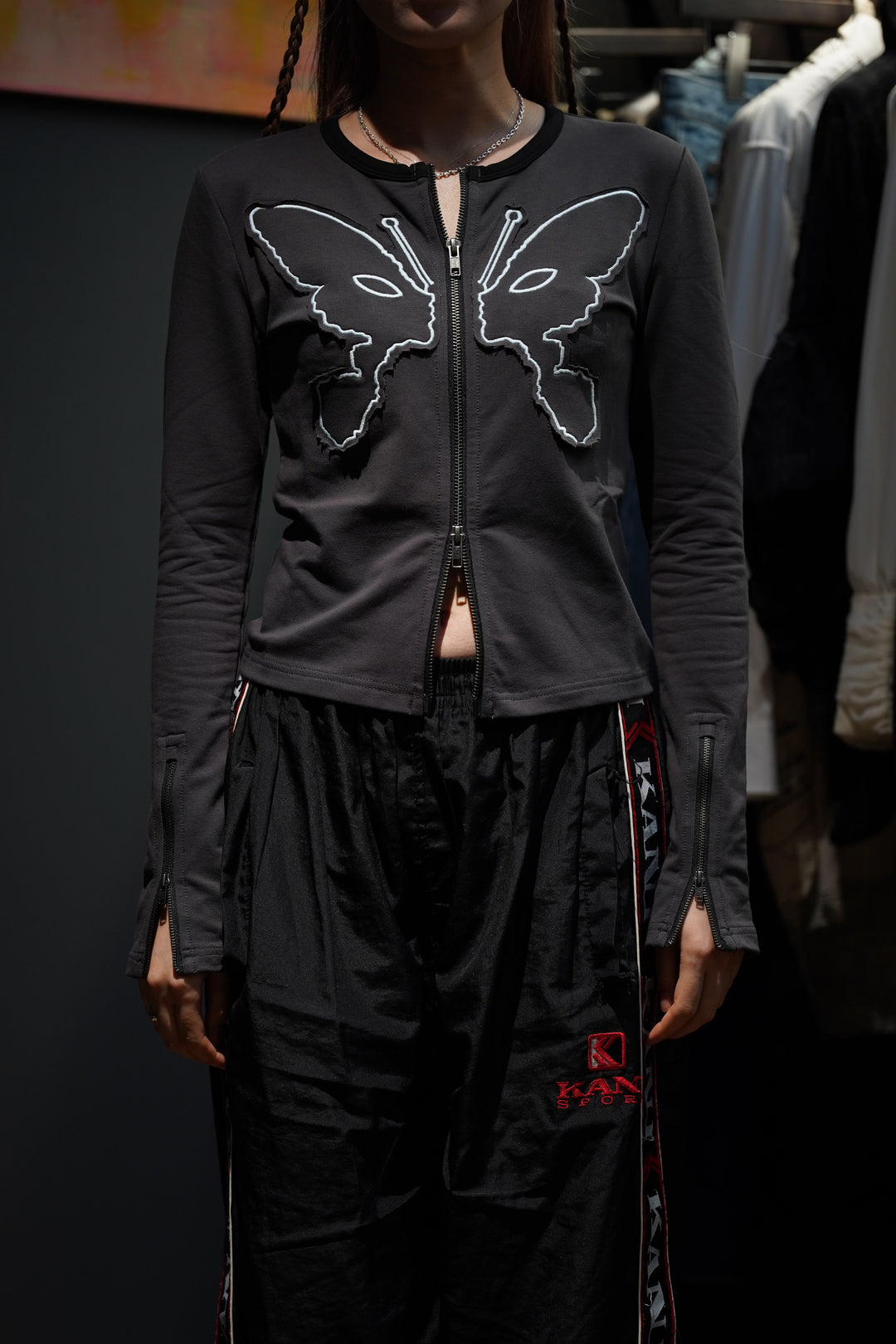 トップス pami SLY | FRONT ZIP CUT RIB トップス (Tシャツ・カットソー(半袖