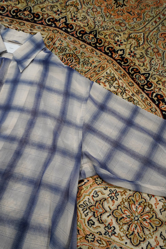 SUGARHILL(シュガーヒル)のSHEER OMBRE BLOUSE(IVORY&BLUE