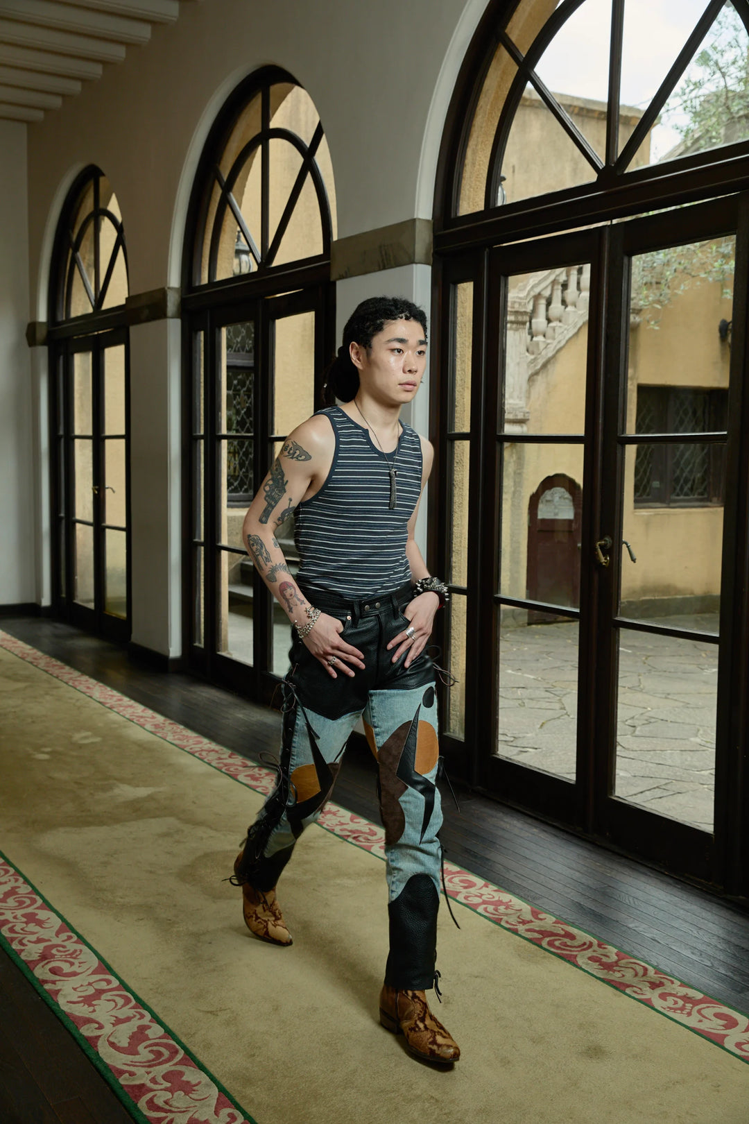 SUGARHILL(シュガーヒル)2025SSのSTRIPE TIGHT TANK TOP(DARK NAVY 